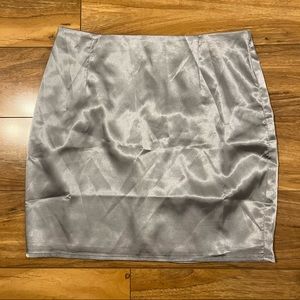 Superdown Silver Mini Skirt